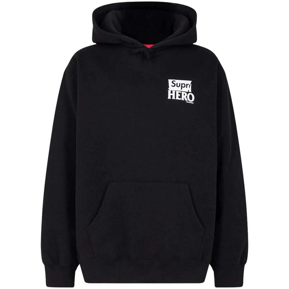 Black Supreme X Antihero Hoodie | Supreme 132HK